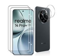 Datree 2 Pezzi 3D Pellicola Vetro Temperato per Realme 14 Pro Plus/Realme 14 Pro+ 5G, con 2 Pezzi Pellicola Fotocamera, Durezza 9H Anti Graffio Amichevole Protettiva Protezione Schermo