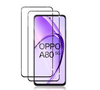 Datree 2 Pezzi per OPPO A80 5G Pellicola Vetro Temperato(Nero), 9H Protezione Anti Graffio Amichevole Pellicola Protettiva Protezione Schermo