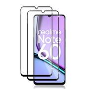 Datree 2 Pezzi per Realme Note 60/Note 60X Pellicola Vetro Temperato (Nero),9H Protezione Anti Graffio Amichevole Pellicola Protettiva Protezione Schermo