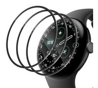 Datree 3 Pezzi per Google Pixel Watch 5/Watch 4 41mm Vetro Temperato | Pellicola Prottetiva Anti Graffio, Copertura Totale Film Pellicola, Durezza 9H, Senza Bolle, HD Chiaro- Nero