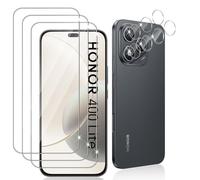 Datree 3 Pezzi per Honor 400 Lite Pellicola Vetro Temperato, con 3 Pezzi Pellicola Fotocamera, Durezza 9H Anti GraffioCover Amichevole Protettiva Protezione Schermo