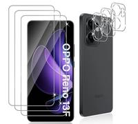 Datree 3 Pezzi per OPPO Reno 13F/13 F/Reno 13FS/13 FS 4G/5G Pellicola Vetro Temperato, con 3 Pezzi Pellicola Fotocamera, Durezza 9H Anti Graffio Amichevole Protettiva Protezione Schermo