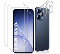 Datree 3 Pezzi per OPPO Reno 15 5G Pellicola Vetro Temperato, con 3 Pezzi Pellicola Fotocamera, Durezza 9H Anti GraffioCover Amichevole Protettiva Protezione Schermo