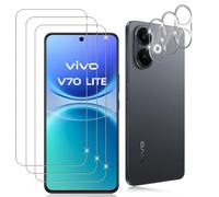 Datree Pellicola Vetro Temperato per VIVO V70 Lite 5G, 3+3 Pezzi | Vetro Protettiva + Pellicola Fotocamera, Durezza 9H Anti Antigraffio Protezione Schermo, Ultra-trasparente, Senza Bolle