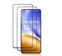 Datree per Realme 14 5G/Realme 14T 5G Pellicola Vetro Temperato,2 Pezzi 9H Protezione Anti GraffioCover Amichevole Pellicola Protettiva Protezione Schermo, Nero