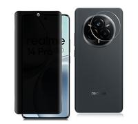 Datree Privacy Pellicola Protettiva per Realme 14 Pro 5G, 3D Privacy Vetro Temperato con Pellicola Fotocamera, Durezza 9H Anti-Spy Senza Bolle Vetro Temperato, Anti Graffio