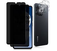 Datree Privacy Pellicola Protettiva per Realme Note 70T, 2+2 Pezzi Privacy Vetro Temperato con Pellicola Fotocamera, Durezza 9H Anti-Spy Senza Bolle Vetro Temperato, Anti Graffio