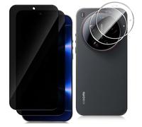 Datree Privacy Pellicola Protettiva per Xiaomi Mi 17 Ultra 5G, 2+2 Pezzi Privacy Vetro Temperato con Pellicola Fotocamera, Durezza 9H Anti-Spy Senza Bolle Vetro Temperato, Anti Graffio
