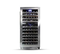 Datron - Cantinetta Vino 111 Bottiglie Doppia Temperatura, Vetrina Refrigerata a Libera Installazione o da Incasso, Due Temperature