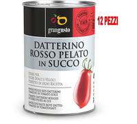 DATTERINO ROSSO PELATO IN SUCCO "GRANGUSTO" 400 GR. CONFEZIONE DA 12