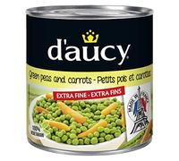 D'Aucy - Piccoli piselli e carote extra fini, 800 g