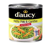 D'Aucy - Piselli piccoli e carote extra fini, 265 g