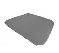 DAUERHAFT Copertura protettiva per vasca idromassaggio, in tessuto impermeabile, quadrata, facile da usare, con borsa portaoggetti per sorgenti termali (207 x 207 x 30 cm, grigio)