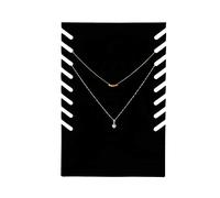 DAUERHAFT Espositore per Collana di Flanella Nera, espositori per Organizer per ciondoli per Gioielli, espositore per cavalletto per Collana, per Catena con Pendente per Collana