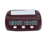 DAUERHAFT Orologio per Scacchi Portatile timer per scacchi Timer per Scacchi Digitale, Timer per Gioco da Tavolo con Orologio per Scacchi, 10 Ore, Due Diversi Schack