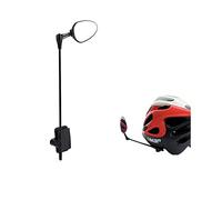 DAUERHAFT Specchietto retrovisore regolabile per bici da strada di montagna specchietto retrovisore per casco in ABS leggero e resistente, con vista aperta, specchietto retrovisore per bicicletta con