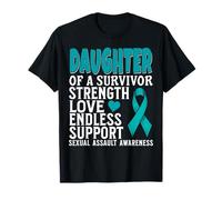 Daughter of a Survivor Sexual Assault Awareness Items Gifts Maglietta