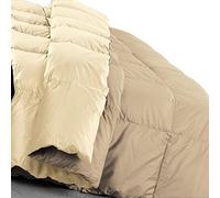 Daunen Step Trapunta in piuma bicolore Caffelatte | 270x260 cm - matrimoniale standard Calore Classic Winter Colore AvorioBeige