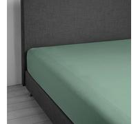 DaunenStep Lenzuolo con gli angoli elastici - Vivacolor | Acquamarino | 110-130 x 200 cm - piazza e mezza