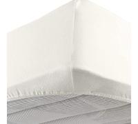 Daunen Step Vivacolor Lenzuolo con gli angoli elastici | Avorio 170-200 x 200 cm - matrimoniale