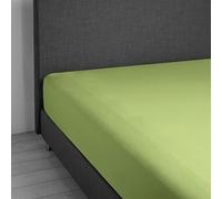 Daunen Step Vivacolor Lenzuolo con gli angoli elastici | Verde Salvia 80-100 x 200 cm - singolo
