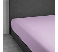 Daunen Step Vivacolor Lenzuolo con gli angoli elastici | Violetto 140-160 x 200 cm - matrimoniale