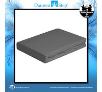 Daunen Step Vivacolor Lenzuolo con gli angoli elastici | Grafite 140-160 x 200 cm - matrimoniale