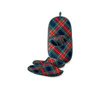 Daunex British Blu Ciabattone Set Family con 4 Paia di Ciabatte