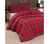 Daunex parure copripiumino 255x200 tartan var rosso