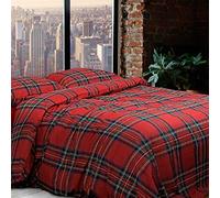 Daunex Parure Copripiumino Tartan Dimensioni Varie U804, 3 pezzi Singolo