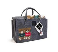 Daunex Plaid Morbidotto C/applicazione cm. 130 x 160 in Borsa Feltro Forever Colore Grigio