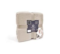Daunex - Prime Plaid Coperta in Microfibra per Letto Matrimoniale. Disponibile in 16 Colori - 1647036 - ECRU'