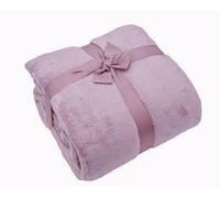 Daunex - Prime Plaid Coperta in Microfibra per Letto Matrimoniale. Disponibile in 16 Colori - 1647036 - Colore Polvere