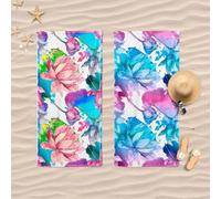 Daunex Telo Mare in Microfibra Double Face + Astuccio Art. Alba - Fantasia