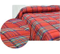 Daunex Trapunta 1 Piazza e Mezza in Microfibra Dis. Tartan Rosso 220X260 cm - TRATAR