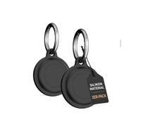 daunke - Confezione da 2 custodie in silicone per AirTag (seconda generazione), anti-smarrimento, protezione completa (adatta per anziani, animali domestici, zaini, bagagli, bambini, chiavi