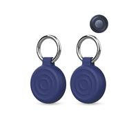 daunke - Confezione da 2 custodie in silicone per tracker Motorola Moto Tag, protezione completa (adatta per anziani, animali domestici, zaini, bagagli, bambini, chiavi), antigraffio, blu