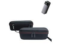 daunke Custodia per Anker 737 Powerbank tessuto obliquo PU e design Eva, impermeabile, antiurto, antigraffio, facile da usare e trasportare, solo custodia, nero