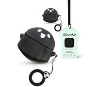 daunke - Custodia per cuffie wireless Anker Soundcore P30i, in morbido silicone, delicata sulla pelle, con cordino, protezione completa, colore: nero
