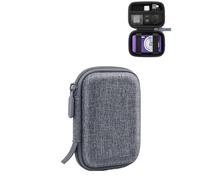 daunke Custodia per fotocamera digitale, in materiale Eva, impermeabile e antigraffio, portatile, adatta per Sony/Nikon/Canon/Samsung/Fujifilm - Solo custodia (grigio)