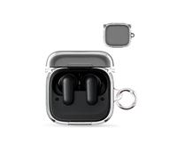 daunke - Custodia rigida per cuffie wireless Anker Soundcore P30i, in policarbonato, delicata sulla pelle, con fibbia rotonda, protezione completa, trasparente