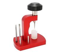 DAUZ Banco per Cassa dell'orologio, Banco a Vite per Cassa dell'orologio di Utilizzo Versatile Pratico Strumento Essenziale in Acciaio Inossidabile Maniglia Ergonomica con Spugna