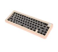 DAUZ Kit Tastiera Meccanica Fai-da-Te, Tastiera con Manopola Sostituibile a Caldo Ad Alta Durezza 2.4G Ad Alta Durezza 5.0 Ad Alta Durezza per per (Rosa)