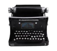 DAUZ Macchina da Scrivere Portatile Nera, Modello di Macchina da Scrivere Antico Ampiamente Applicabile per la Casa