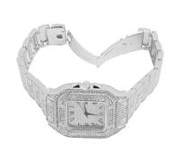 DAUZ Orologio Al Quarzo con, Orologio Al Quarzo in Lega da Donna Elegante per il Business (Argento)