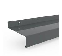 Davanzale finestra esterno, grigio basalto simile a RAL 7012, alluminio, 50 x 300 mm, configura individualmente