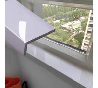 Davanzale Interno Finestra Davanzali con Finitura in Marmo, Piastra per Finestre Bianche Pure per Arredamento Camera da Letto, Piastra Di Copertura per Finestre Personalizzabile per Ristrutturare Vecc