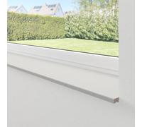 Davanzale per interni grigio chiaro bianco, werzalit compact, 100 x 50 mm, configura individualmente