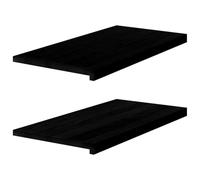 davanzali per finestre in legno di rovere massiccio marrone scuro, 80 x 40 x 2 cm, 2 pezzi, ideali per montaggio interno, ristrutturazione, montaggio e come superficie di presentazione durevole sulla