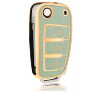 DAVBIR Guscio per Chiave Custodia Protettiva per Chiave Pieghevole per Auto TPU per Audi A1 A3 8P A4 A5 A6 C7 A7 S3 S7 S8 R8 Q2 Q3 Q5 Q7 Q8 SQ5 C5 C6 TT RS3 RS6 Accessori Custodie per Chiavi Auto(5)